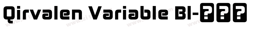 Qirvalen Variable Bl字体转换